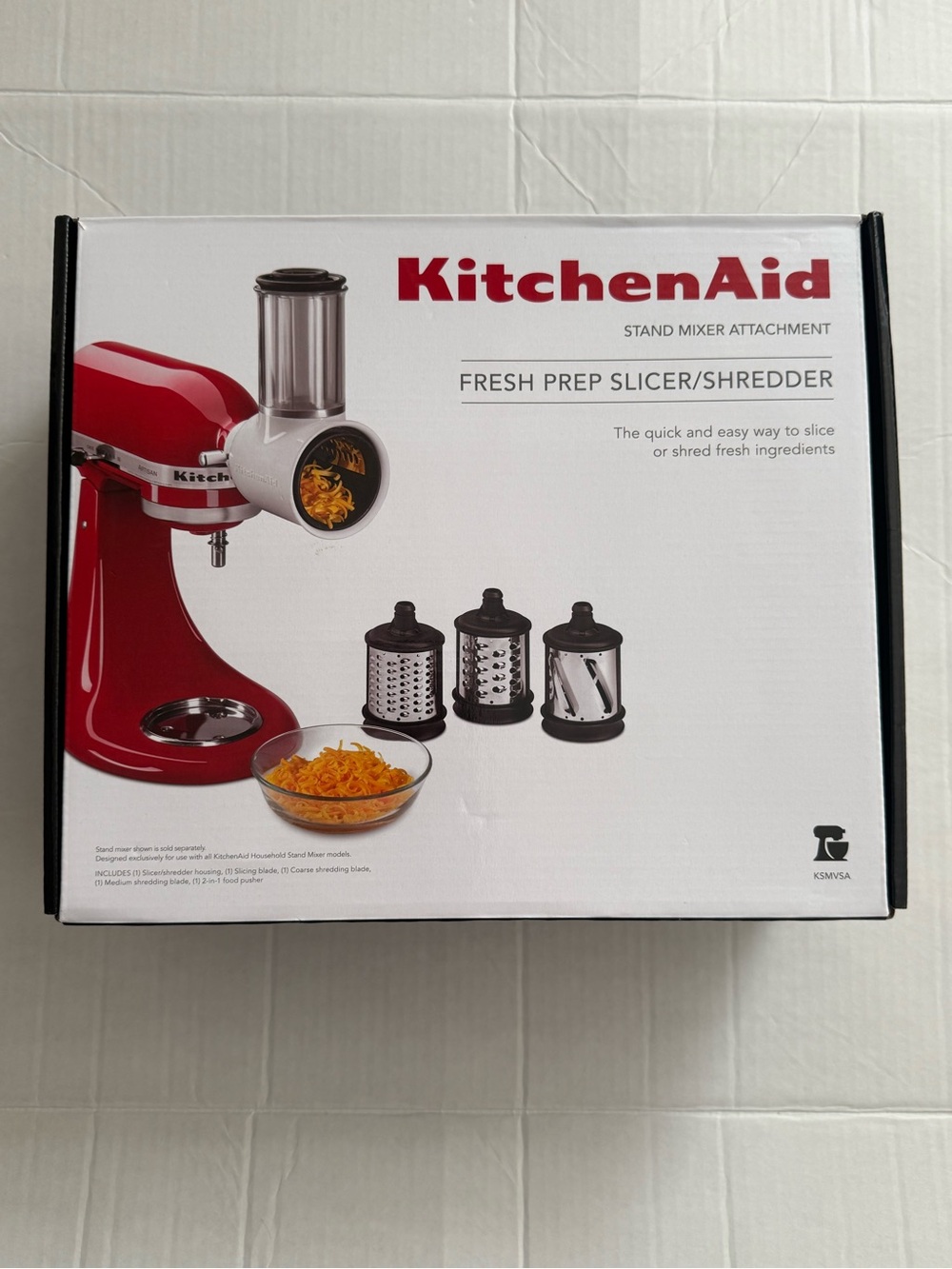 KitchenAid Red Fresh Prep Slicer & Shredder Attachment NEW IN BOX